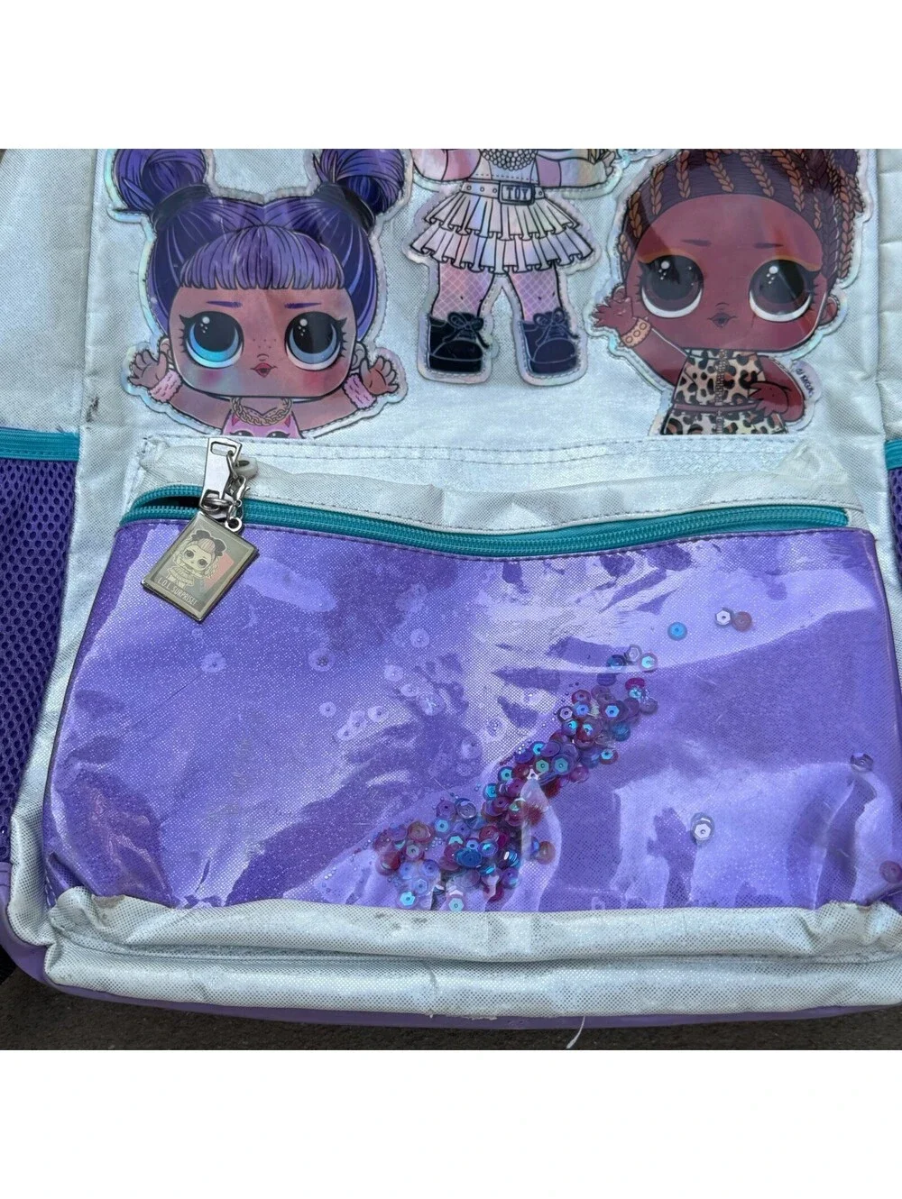 LOL Surprise Be Bold Backpack Book Bag Senior Year Purple Glitter Girls